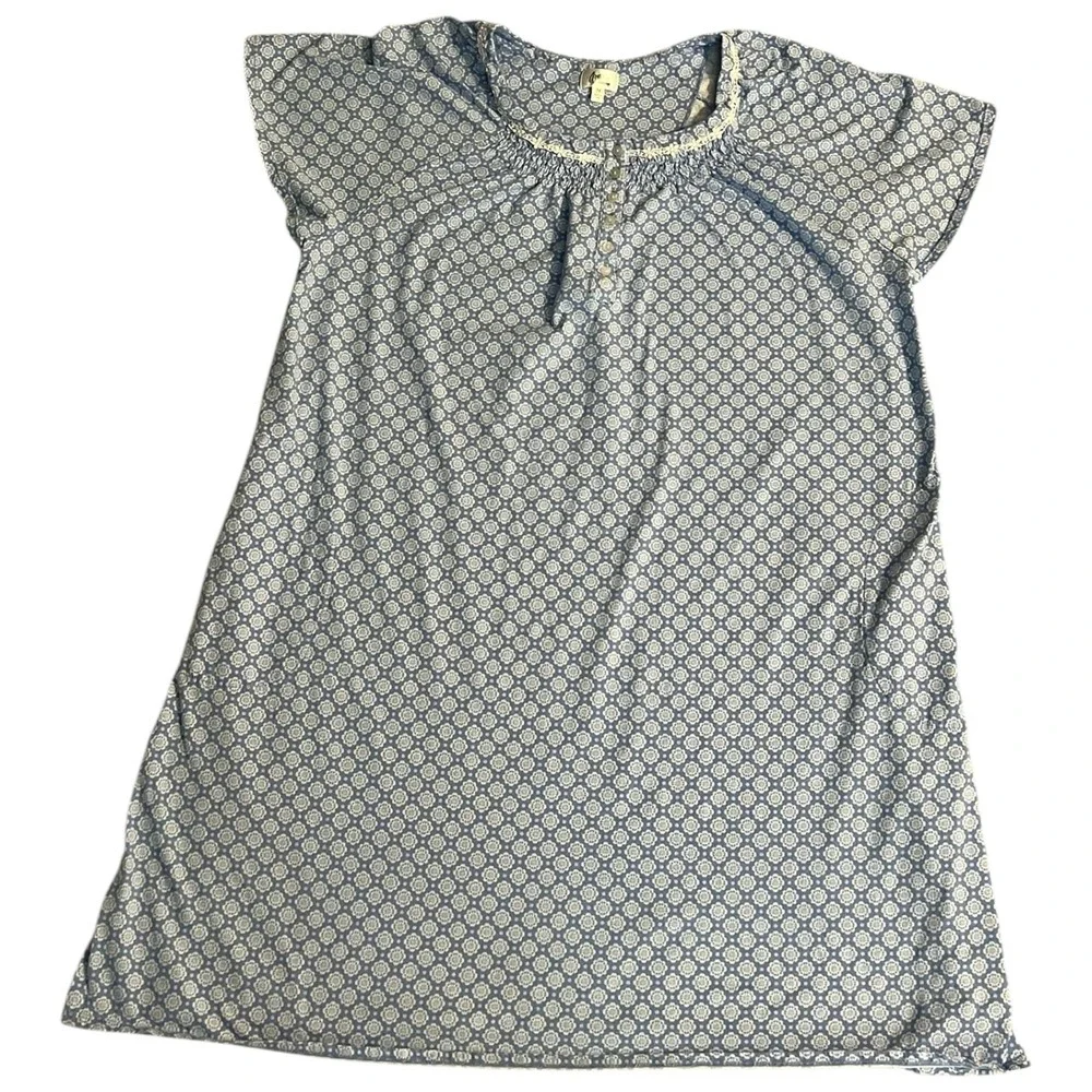 Aria Collection 3X Nightgown‎ Set 2‑Pack Floral Smocked Cottagecore Loungewear